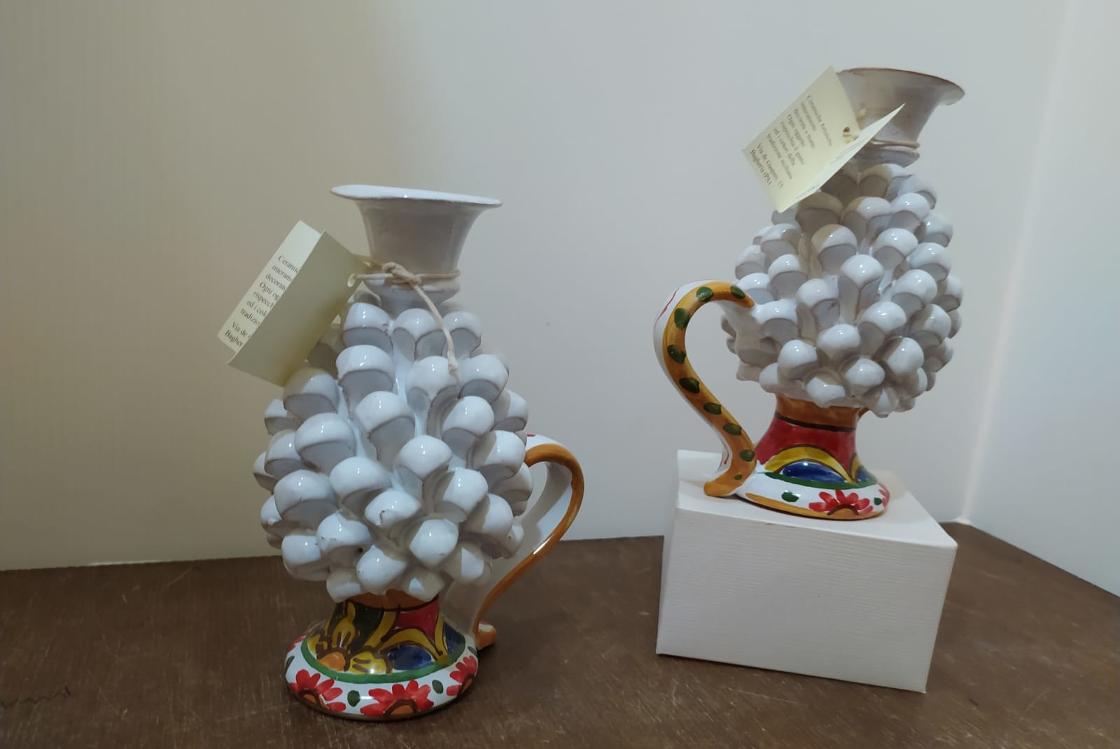 Pigne Portacandele - Ceramica Artistica Siciliana