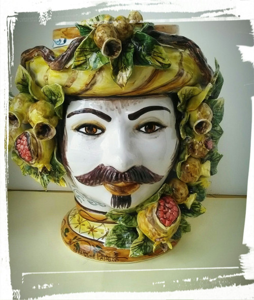 tradizioni siciliane vaso ceramica testa moro kalsa castelbuono testa turco