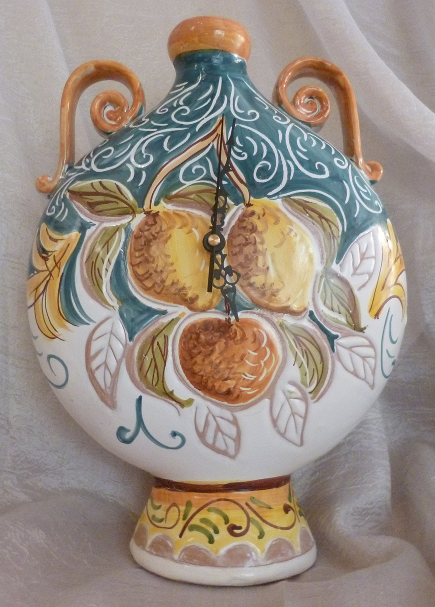 Fiaschi in ceramica artistica siciliana