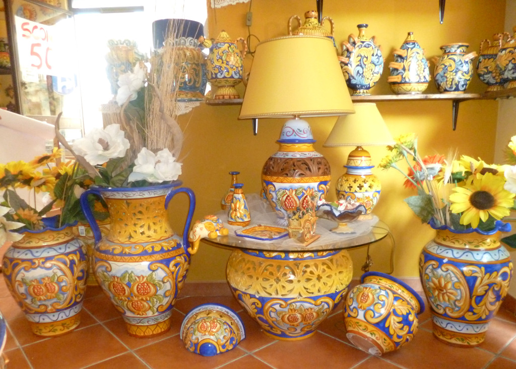 Ceramica Artistica Siciliana - Collezione Melograno Blu