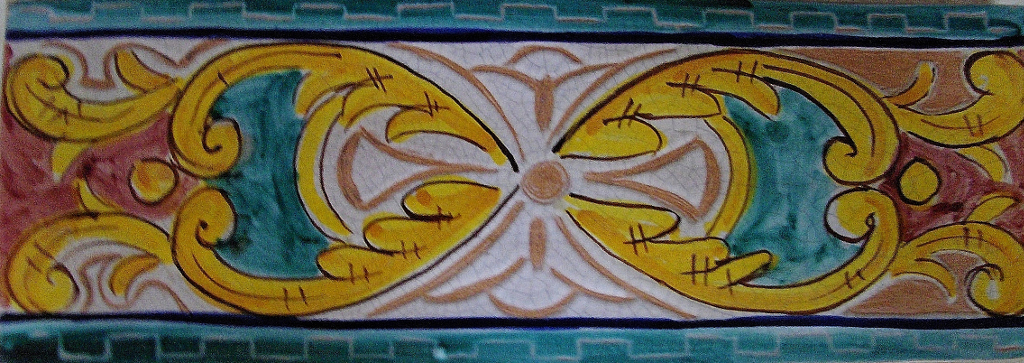 Piastrelle in Ceramica Artistica Siciliana - Fasci