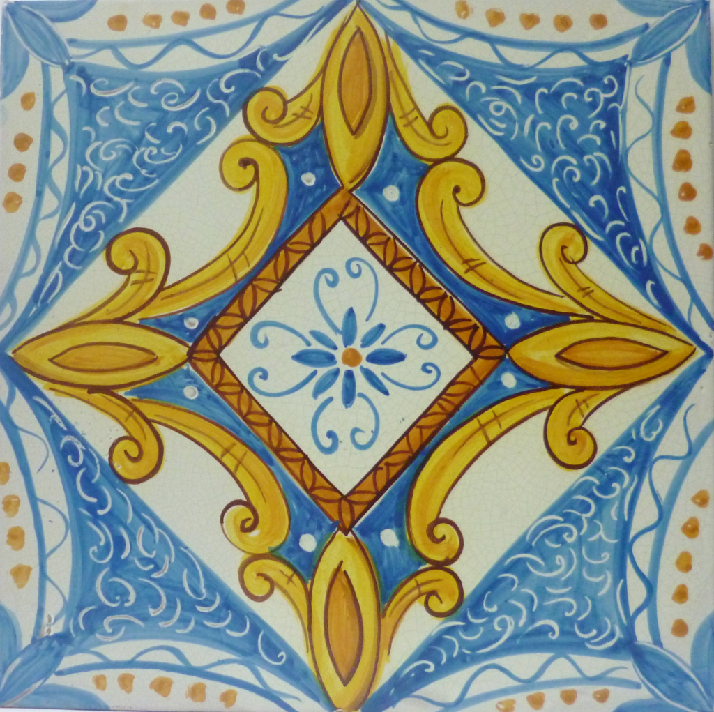 Piastrelle in Ceramica Artistica Siciliana - Decori 40x40