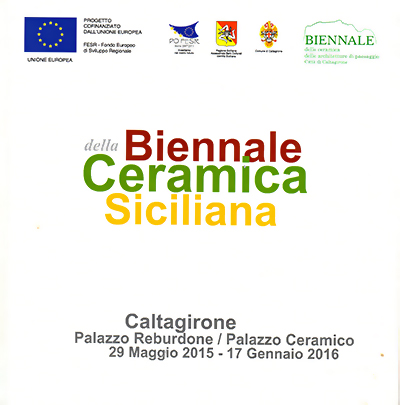 Copertina catalogo fotografico della Biennale della Ceramica di Caltagirone - maggio novembre 2015