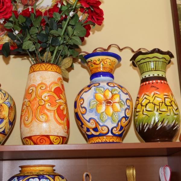 Vasi realizzati in Ceramica Artistica Siciliana